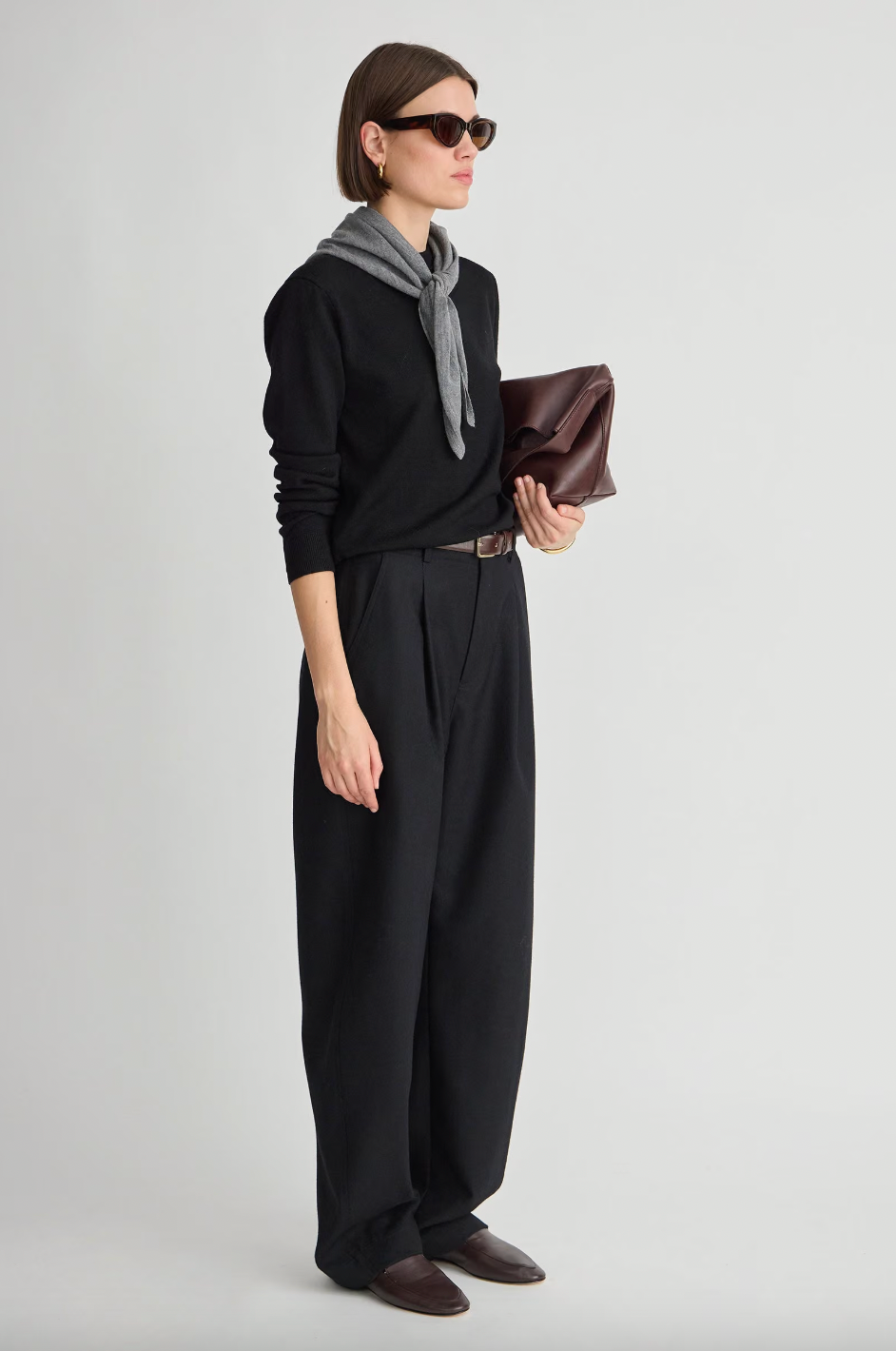 Long Bari Trouser, Black