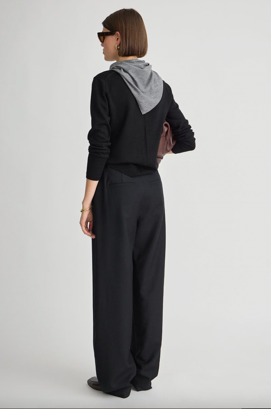Long Bari Trouser, Black
