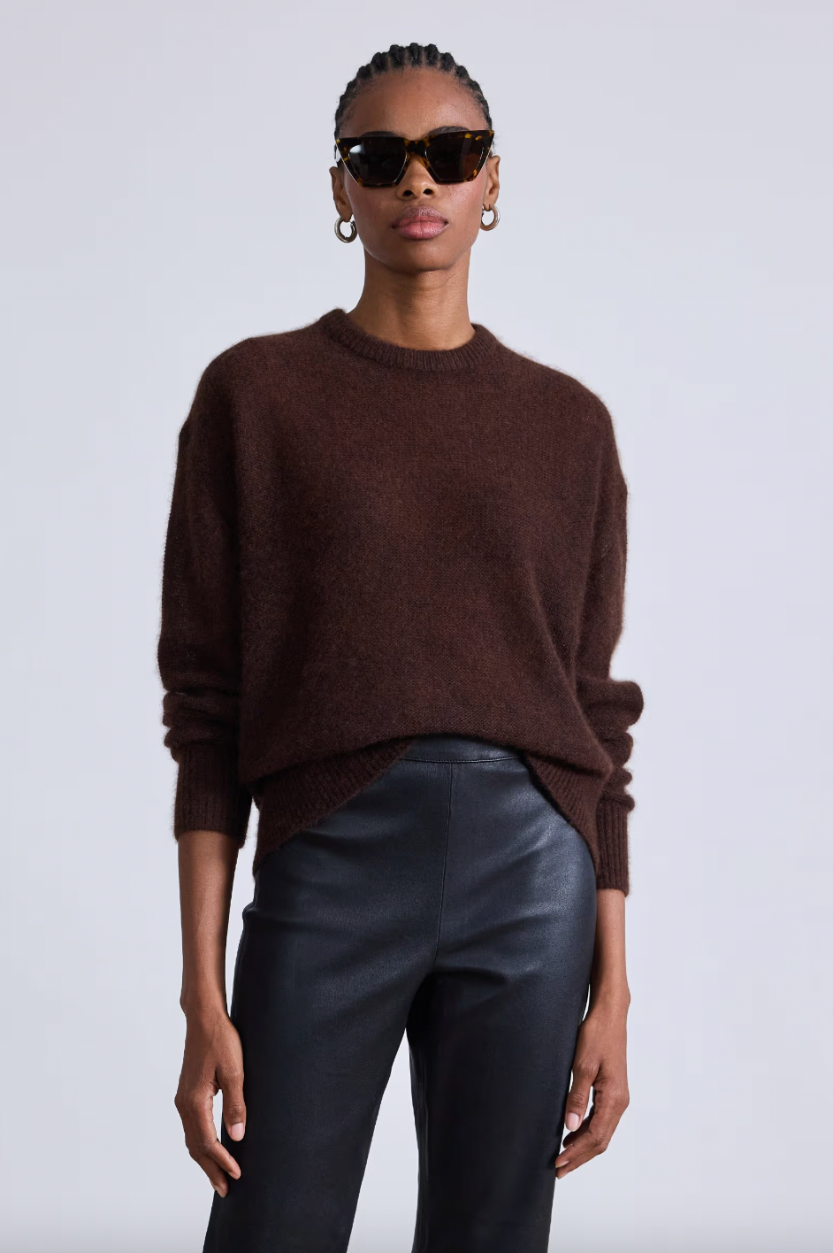 Softest Tissue Weight Sweater, Chocolate