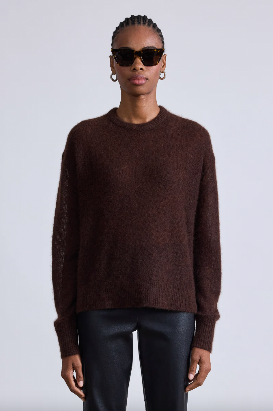 Softest Tissue Weight Sweater, Chocolate