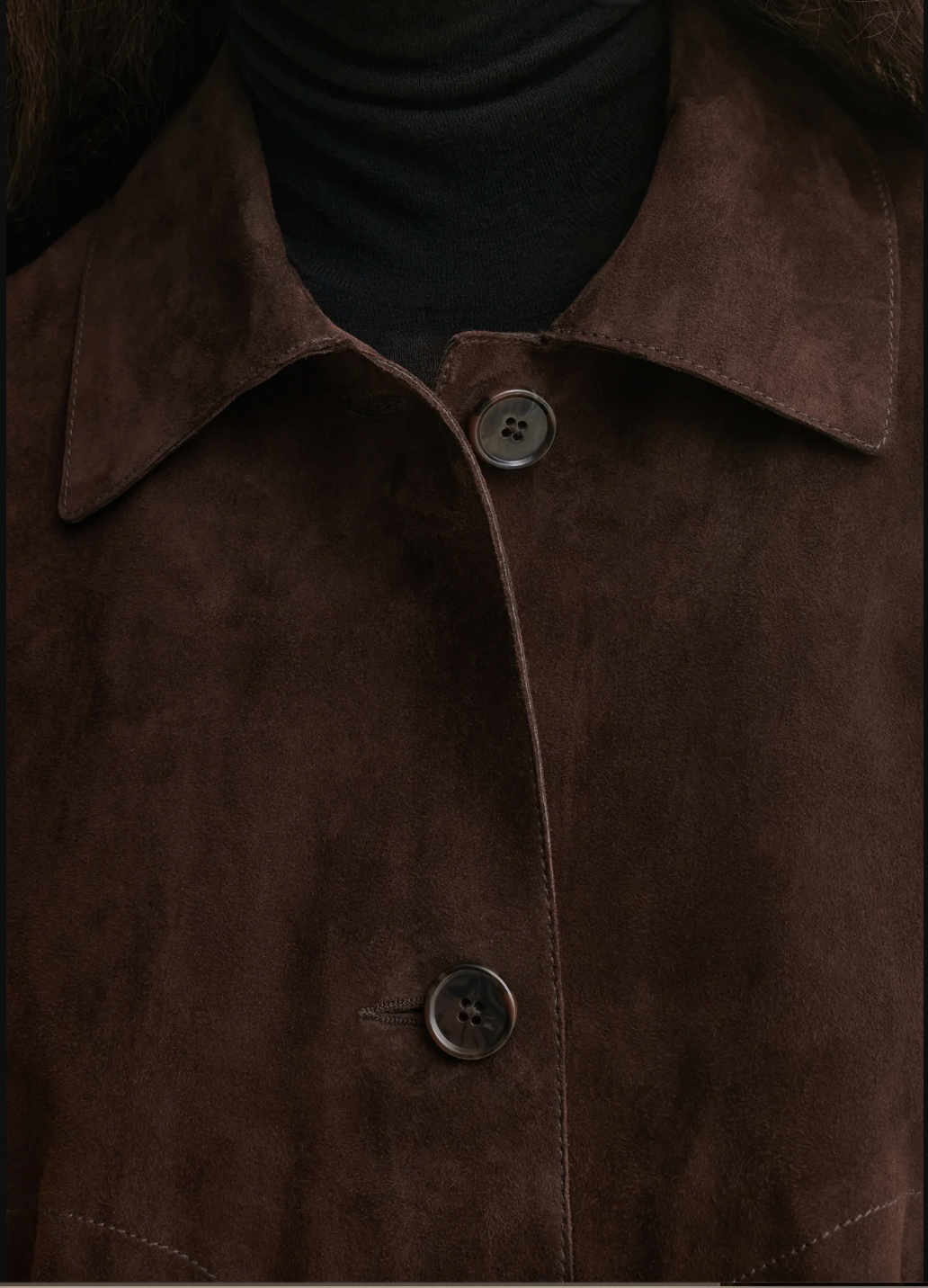 Emy Suede Jacket, Mud Brown