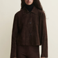 Emy Suede Jacket, Mud Brown