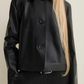 Emy Leather Classic Jacket, Black