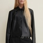 Emy Leather Classic Jacket, Black