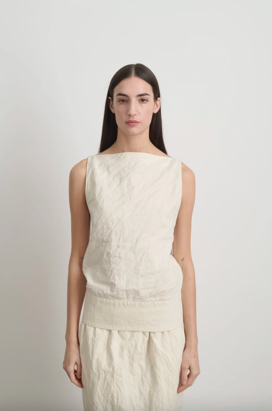Shell Top, Ecru