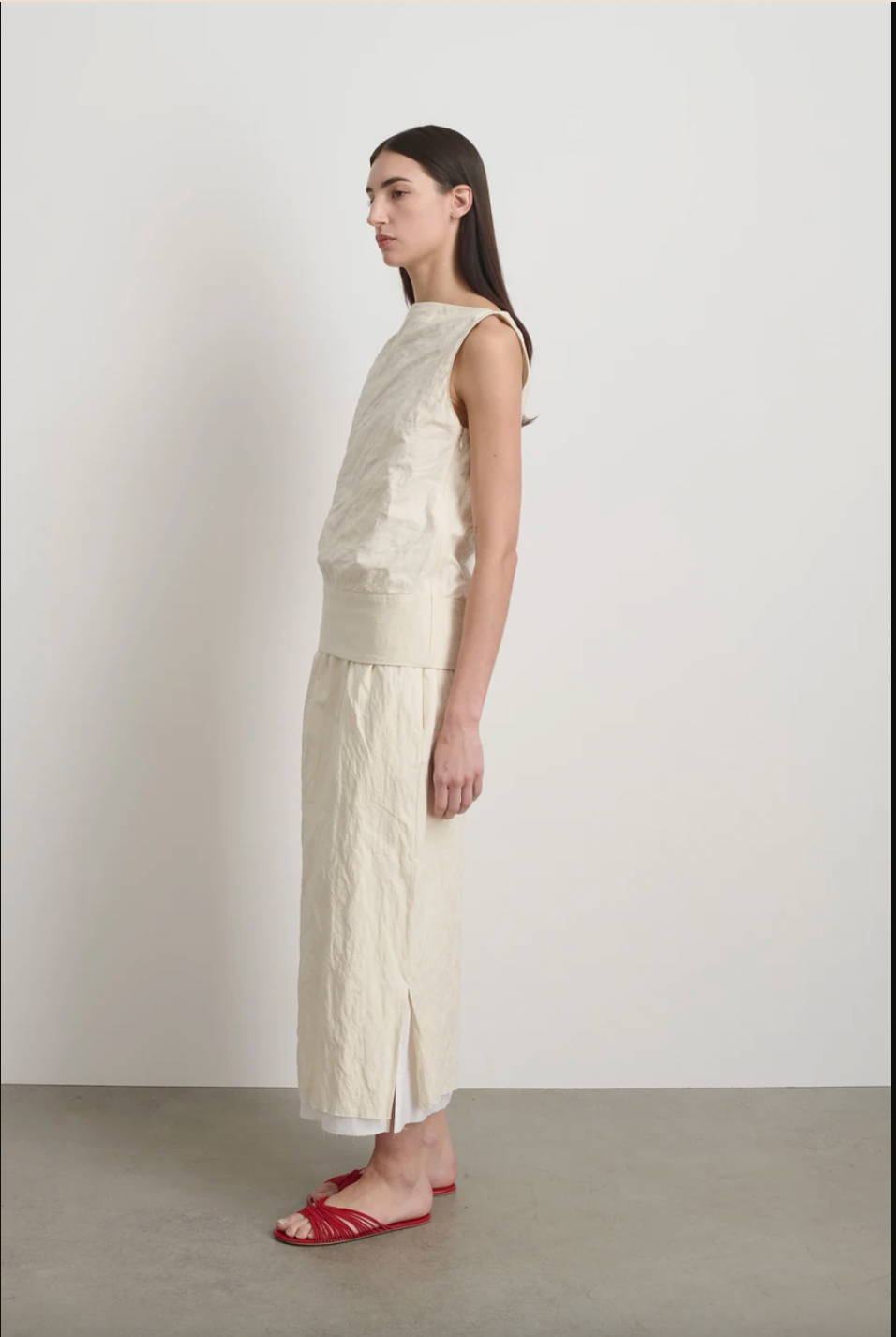 Shell Top, Ecru