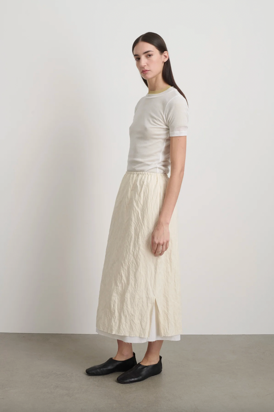 Slip Skirt, Ecru