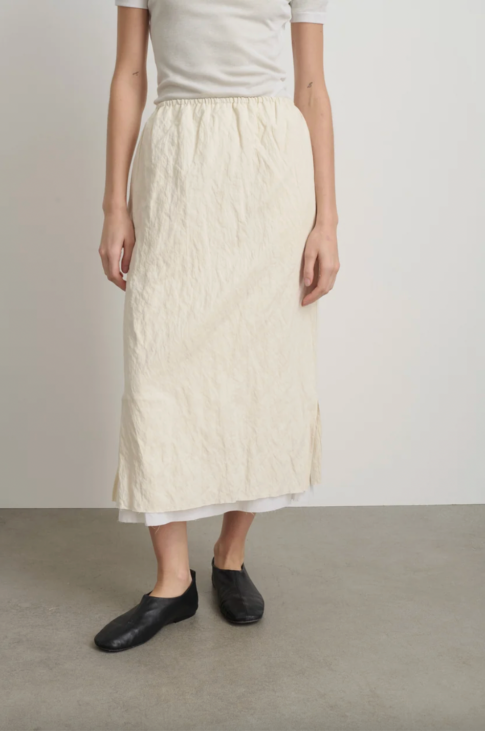 Slip Skirt, Ecru