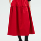 Dolo Skirt, Crimson
