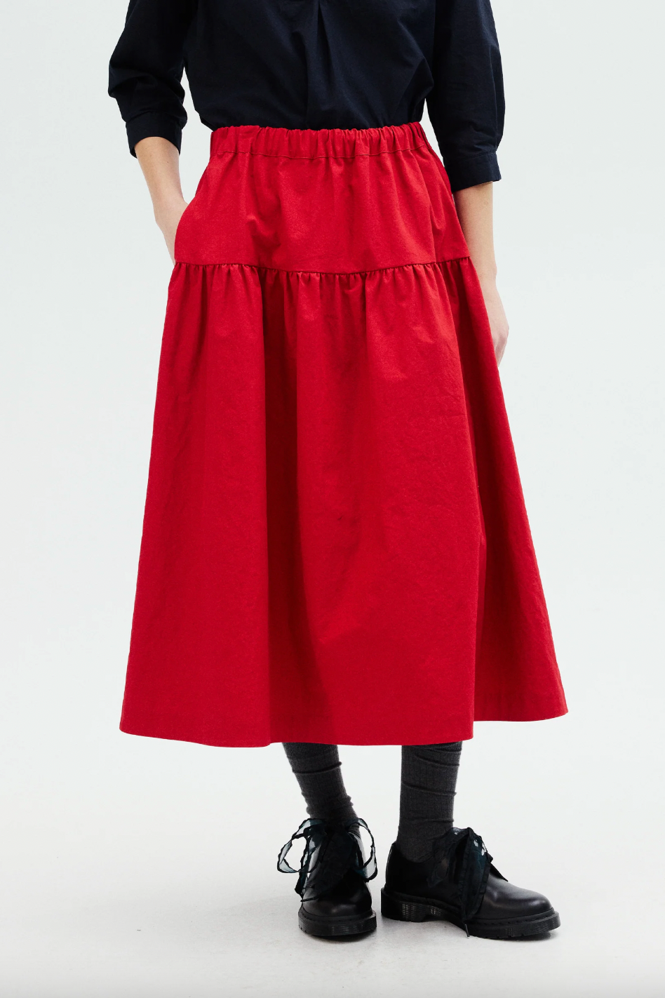 Dolo Skirt, Crimson