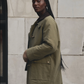 Firefighter Jacket, Olive With Chocolate