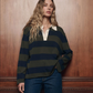 Academy Polo Sweater, Army League Stripe