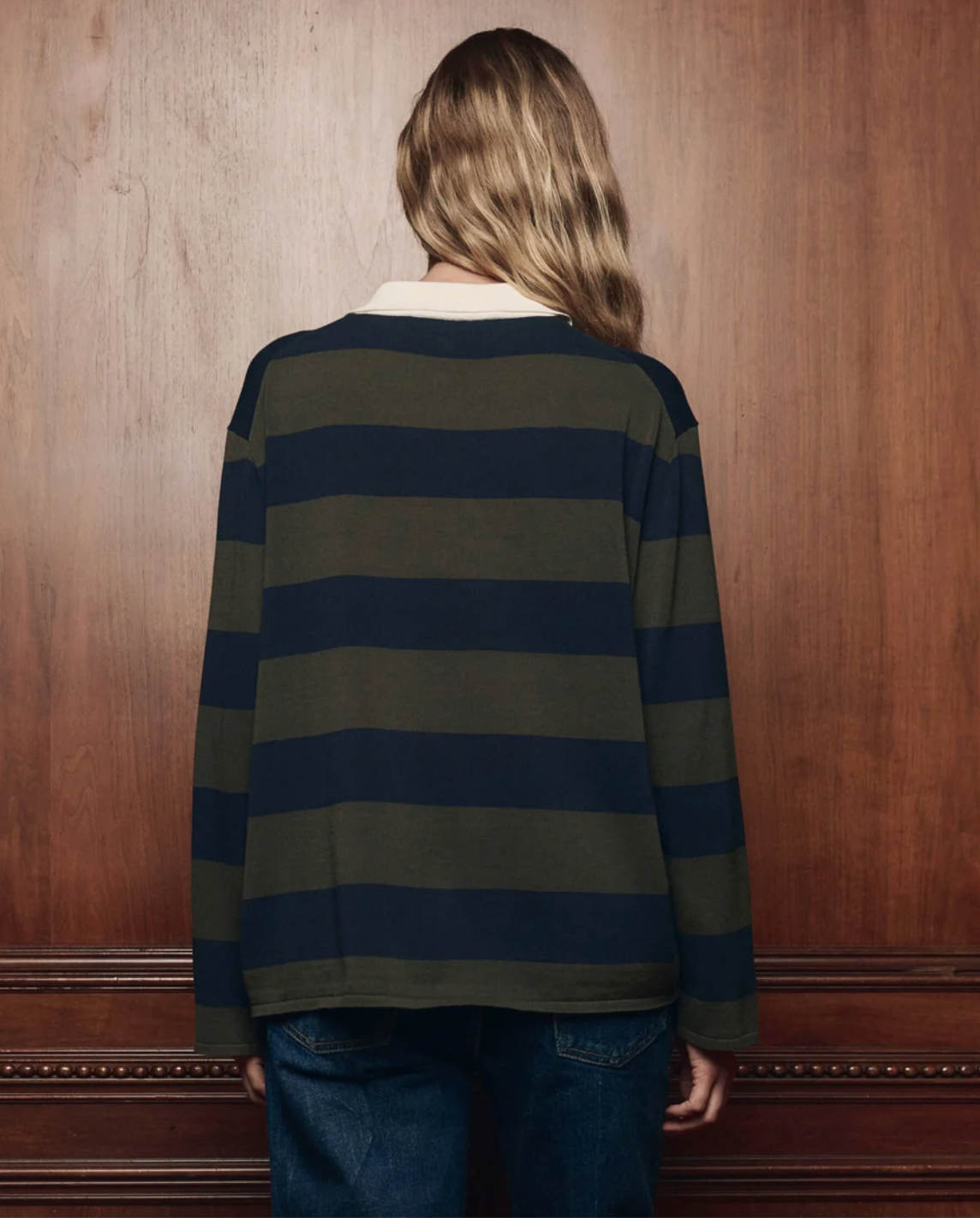 Academy Polo Sweater, Army League Stripe