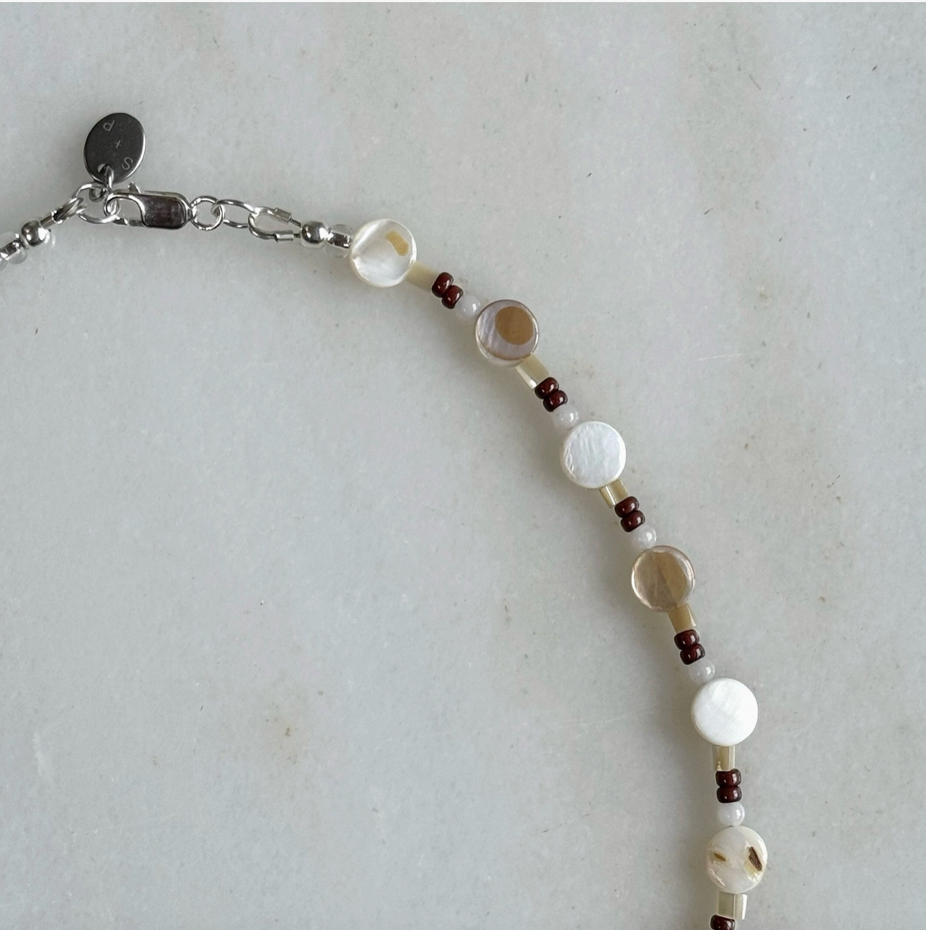 Pearl Collage Necklace: 18”