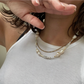 Mixed Pearly Necklace: 18"
