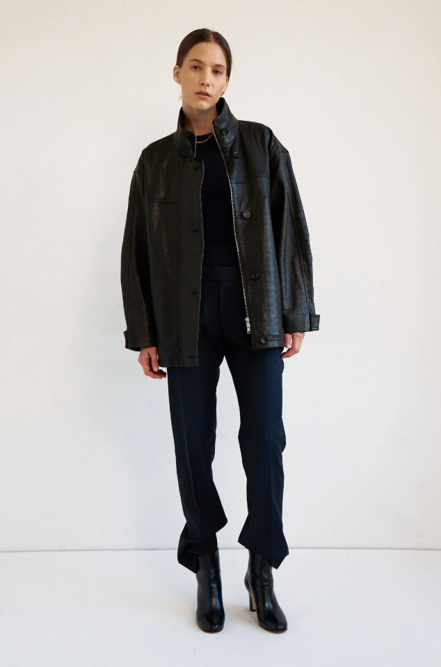 Minimal Anorak Jacket, Black