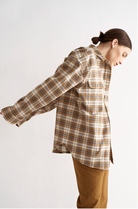Big Shirt, Gold Plaid
