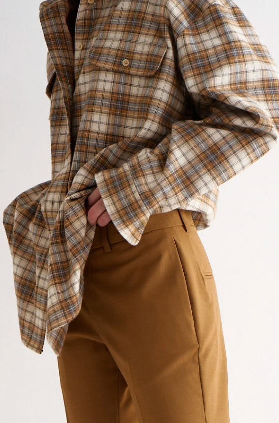 Big Shirt, Gold Plaid