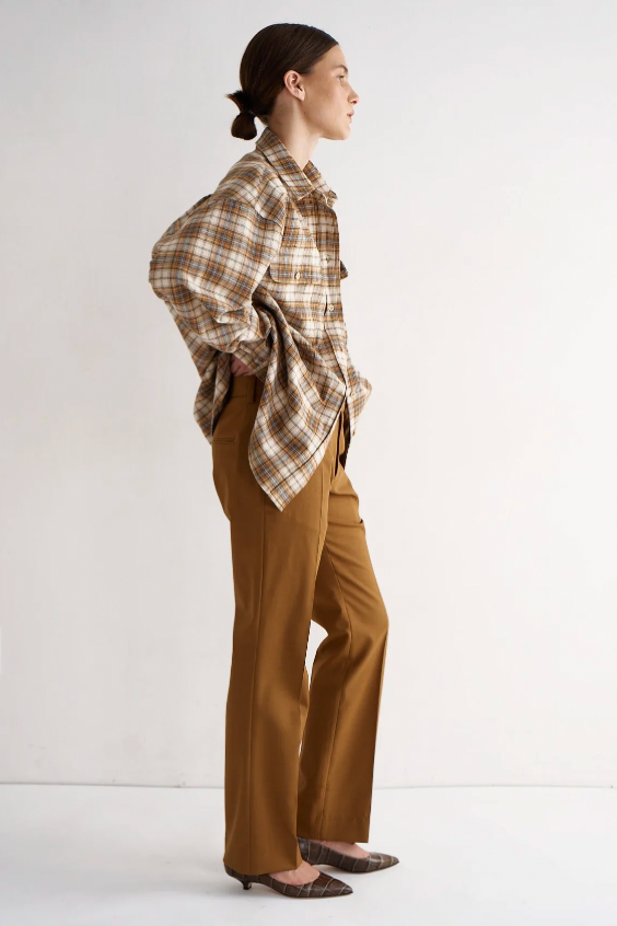 Big Shirt, Gold Plaid