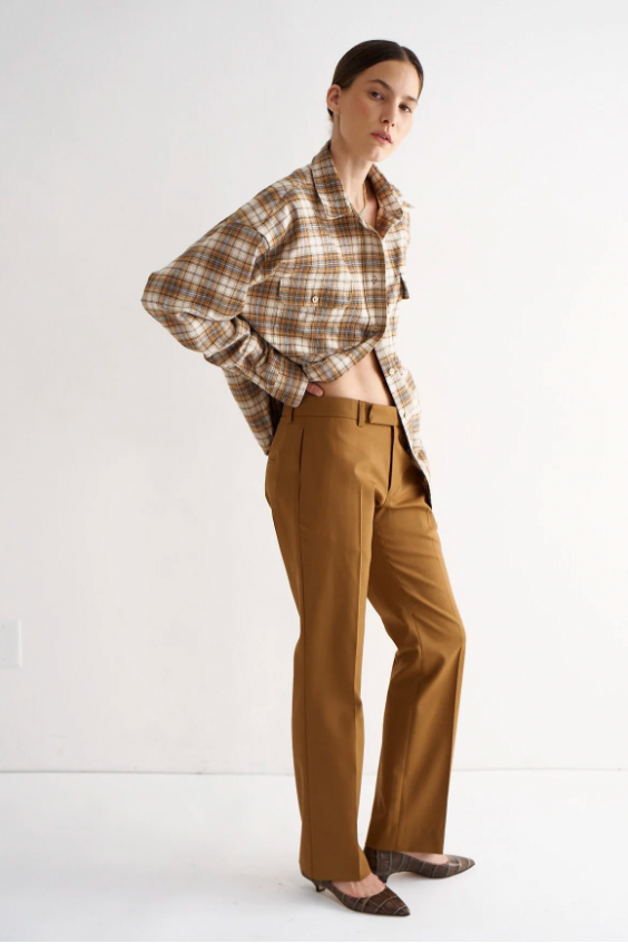 Big Shirt, Gold Plaid