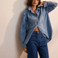 Essential Denim Shirt, Timeworn Indigo