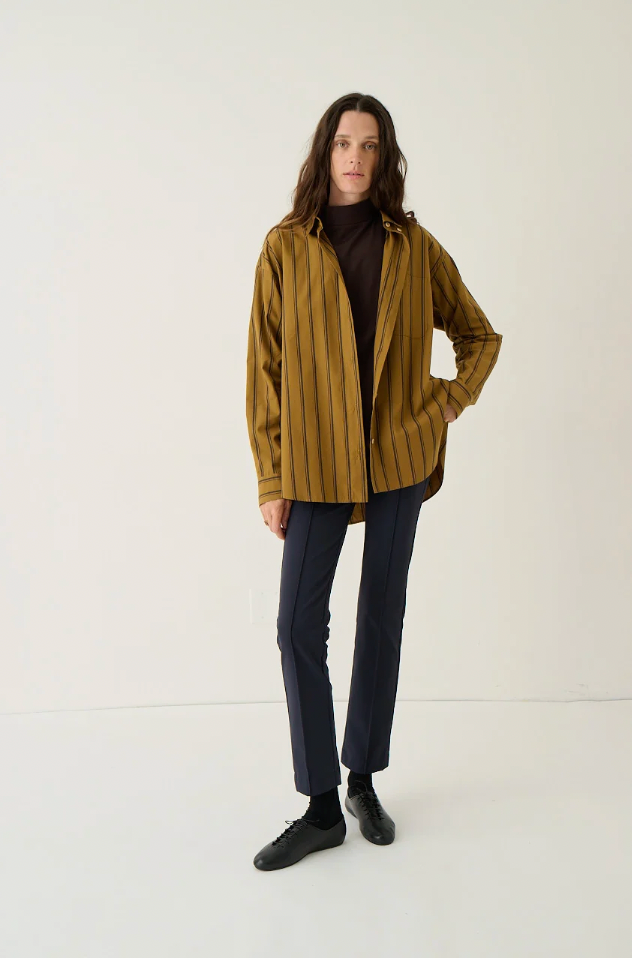 Essential Shirt, Goldenrod Stripe