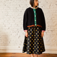 Sheba Cardigan, Black Colorblock