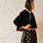 Sheba Cardigan, Black Colorblock