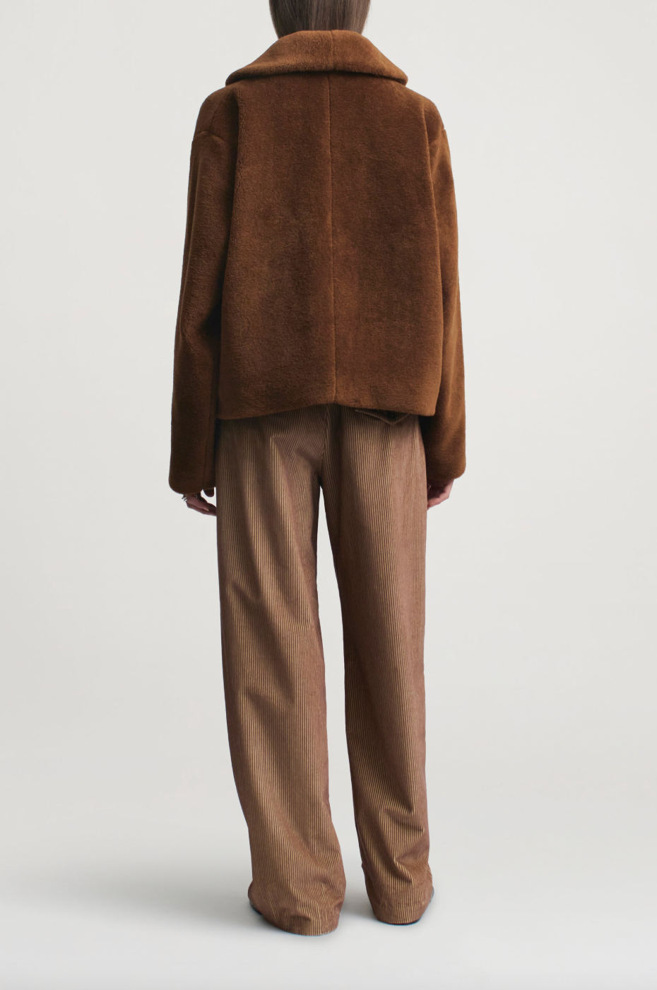 Marlie Wool Shawl Jacket, Ginger