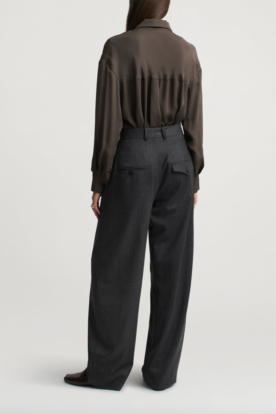 Joel Pleated Trouser, Graphite