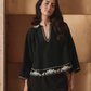 Embroidered Floral Peter Pan Collar Top