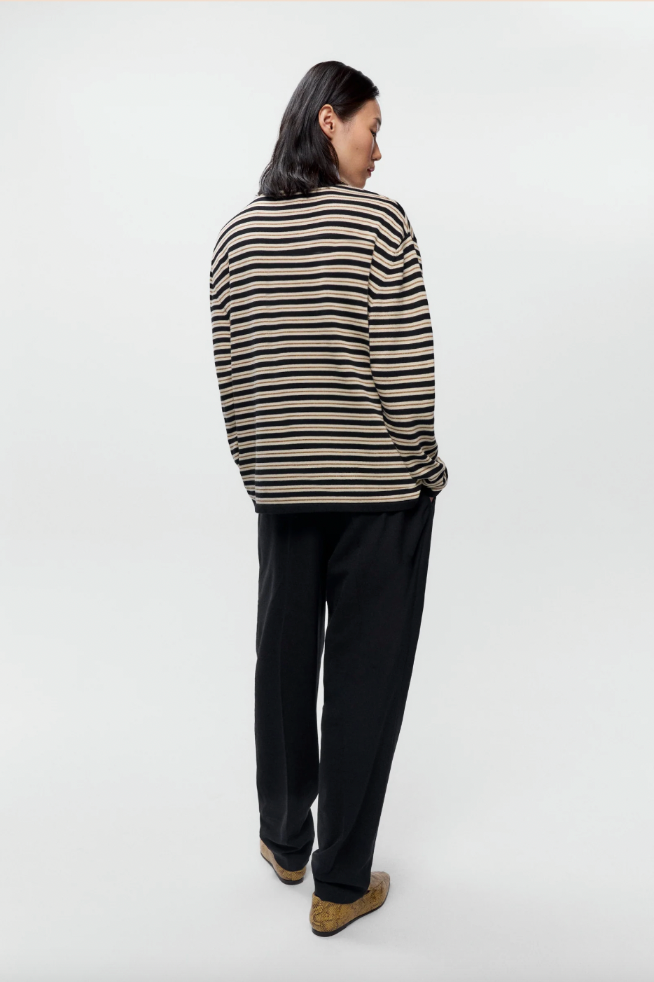 Organic Cotton Striped Long-Sleeve Tee