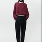 Speckled Crewneck Sweater, Beaujolais