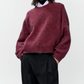 Speckled Crewneck Sweater, Beaujolais