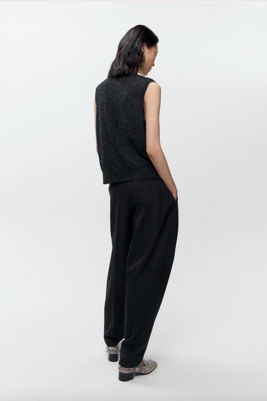 Silk & Wool Flecked Waistcoat