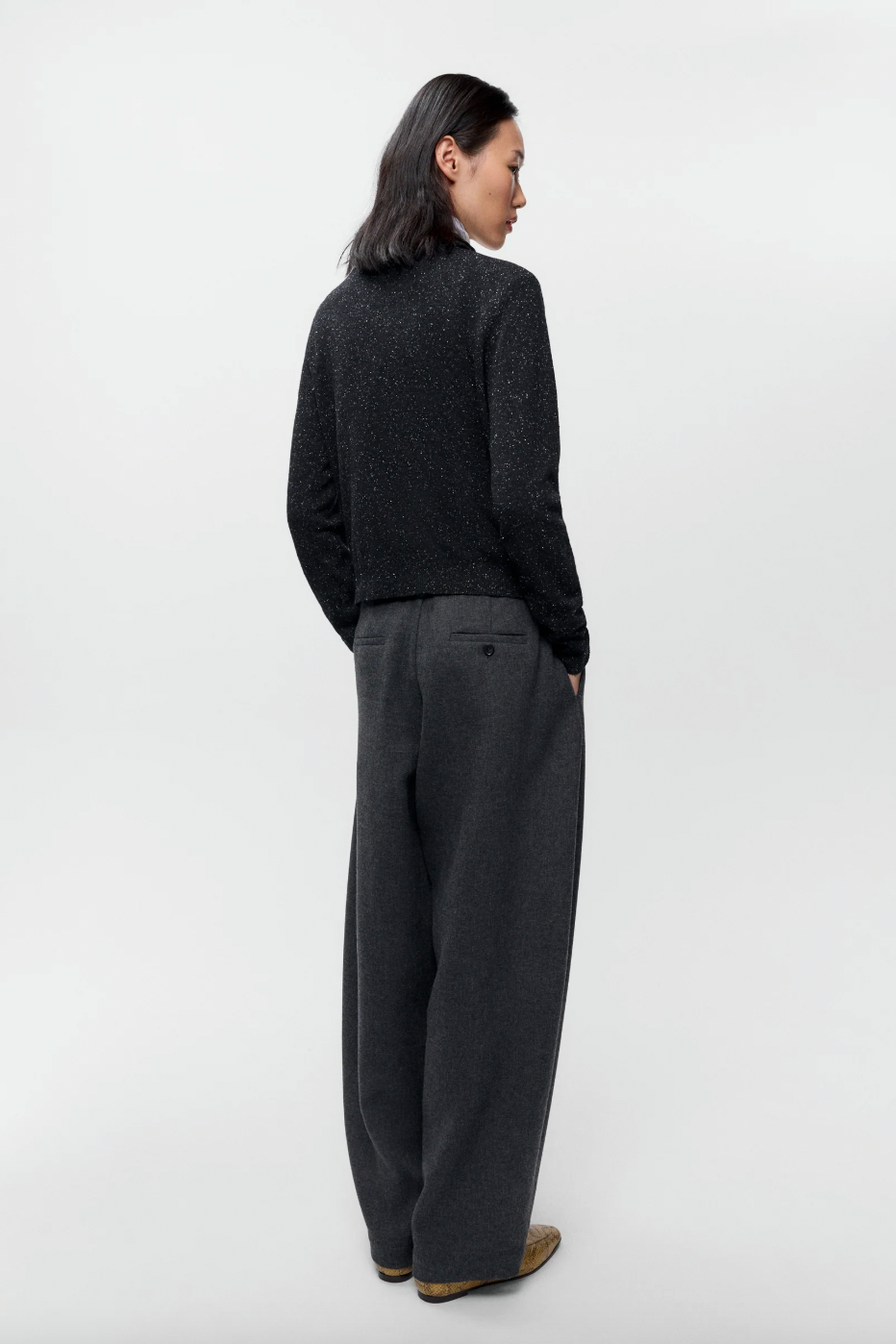 Silk & Wool Flecked Polo