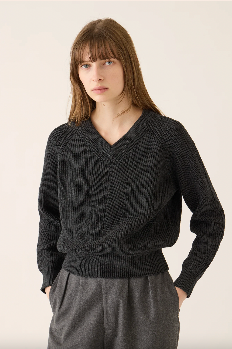 Mimi Sweater, Charcoal Heather