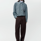 Checked Oversized Shirt, Turquoise/Orange