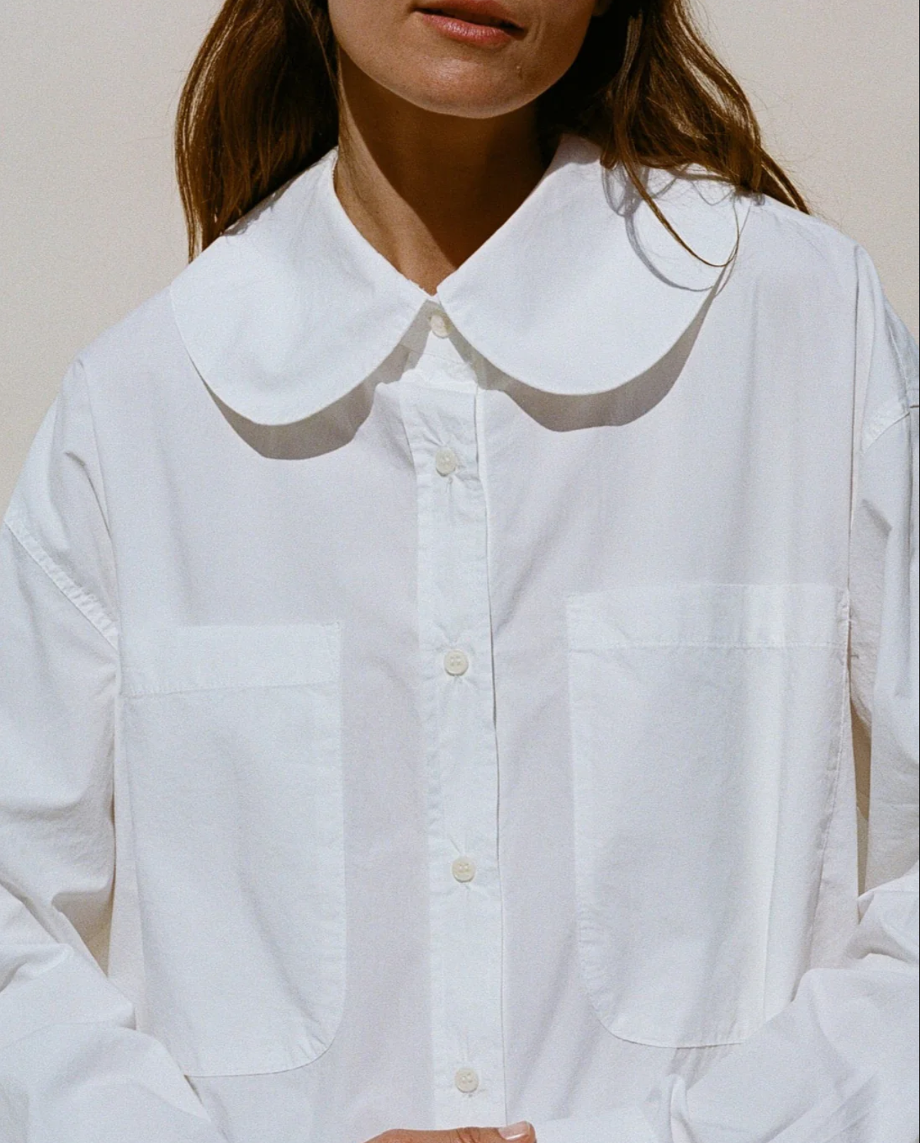 Hollis Oversized Button Down, Cream