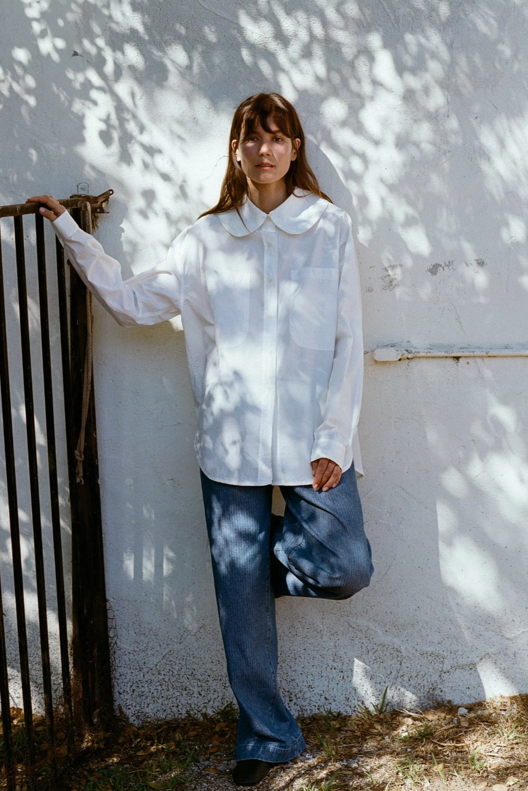 Hollis Oversized Button Down, Cream