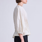 Rocca Pleat Top, Cream