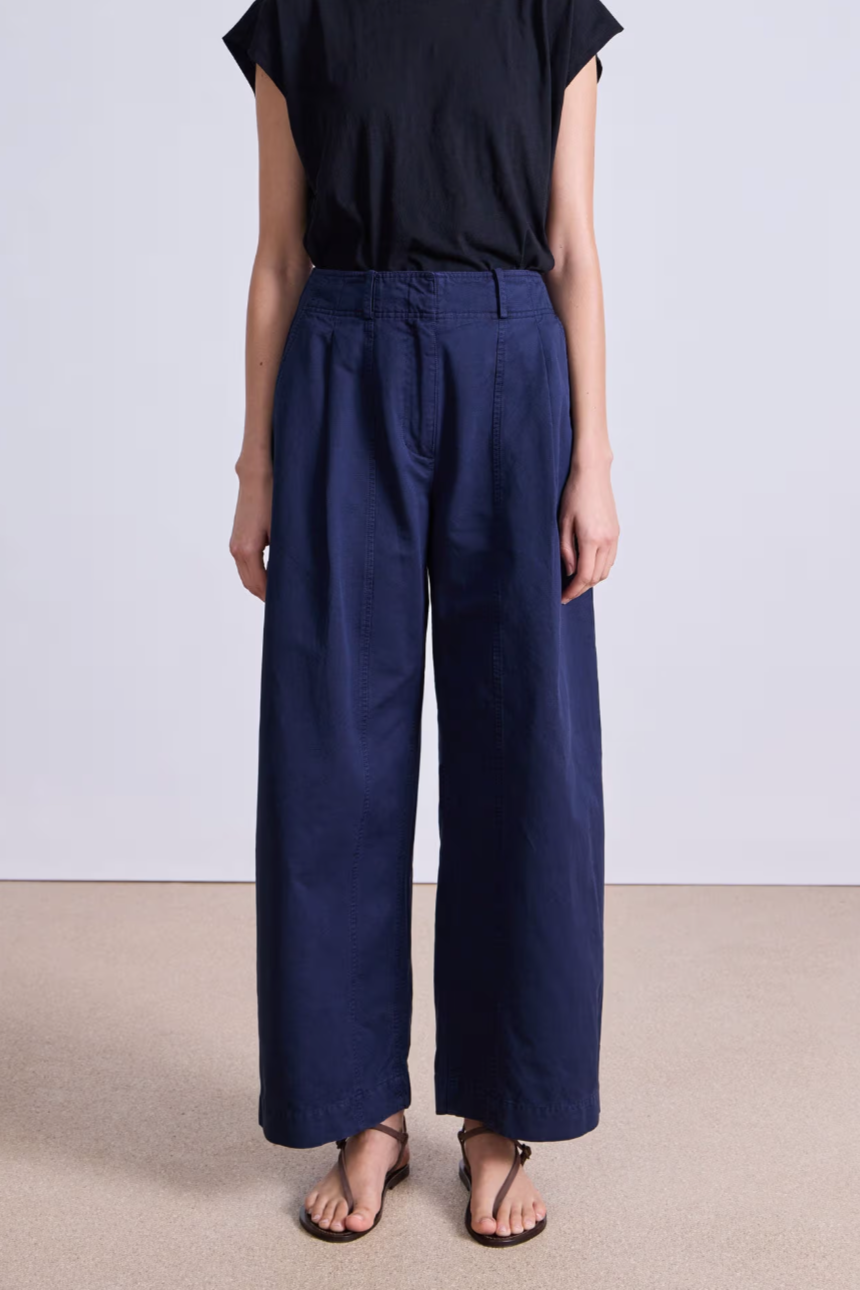 Cropped Cybil Trouser, Navy