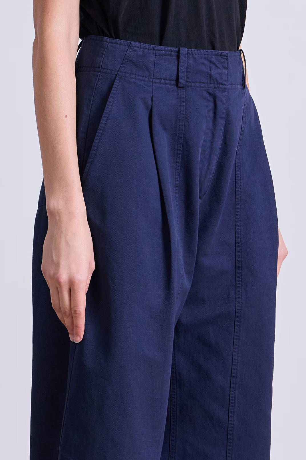 Cropped Cybil Trouser, Navy