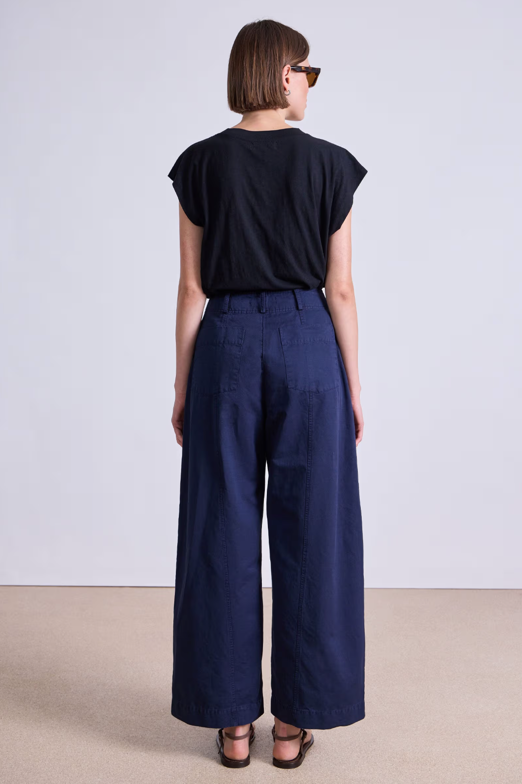 Cropped Cybil Trouser, Navy