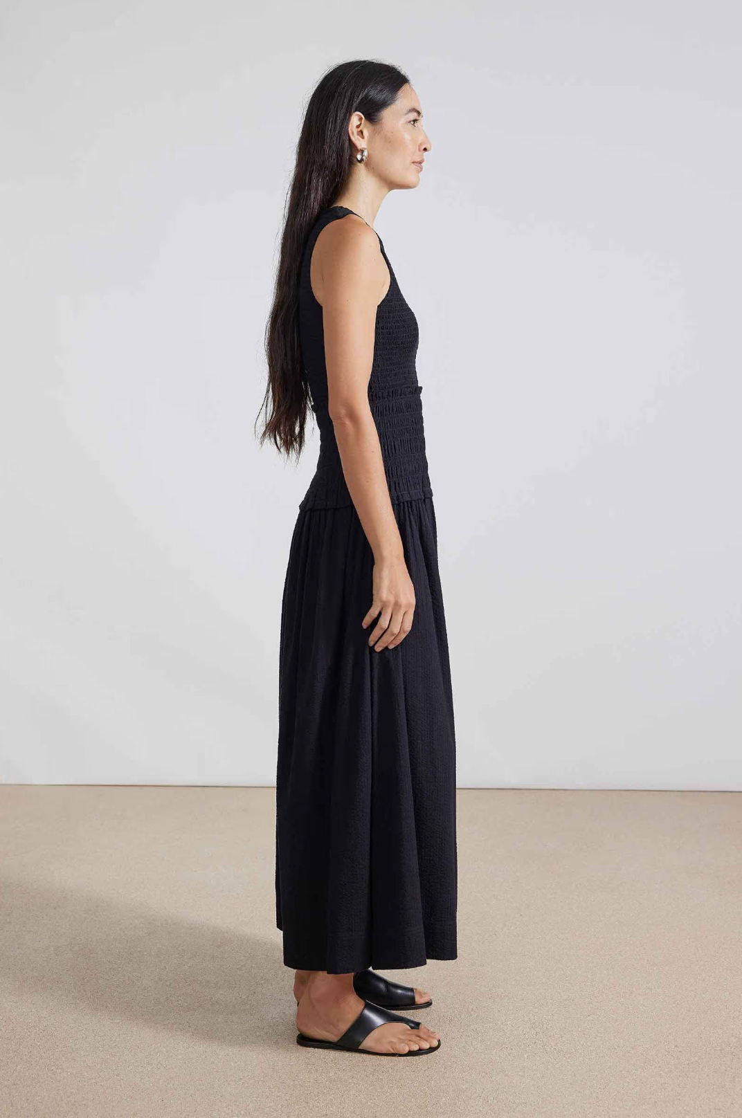 apiece apart siempre tank maxi dress Apiece Apart Siempre Tank Maxi in Block Print Polka Dot M