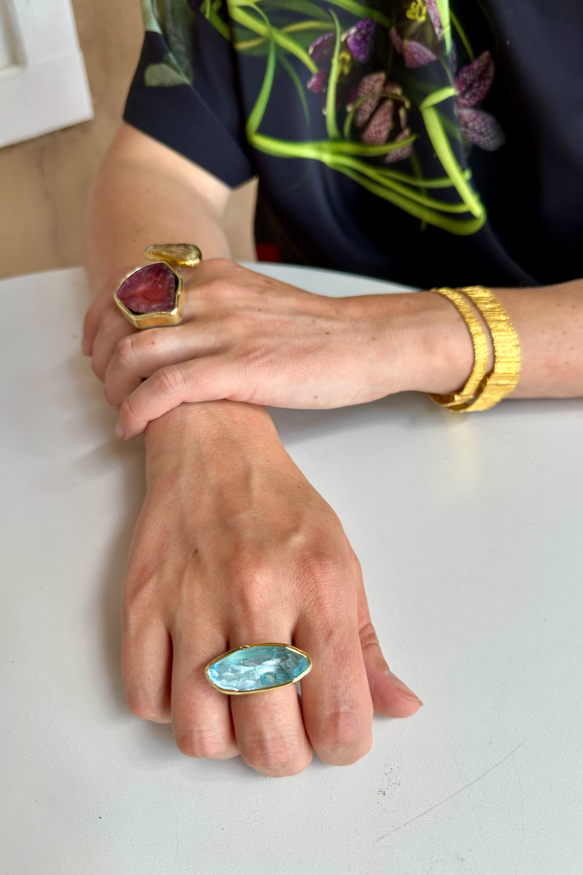 Aquamarine 21ct Ring