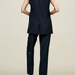 Deon Sleeveless Blazer, Navy