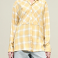Chloe Bib Button Down, Yellow/Blue Plaid