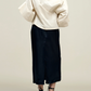 Norene Top in Silk Taffeta, Ivory