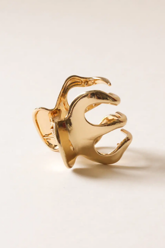 Metal Hair Claw Clip | Gold